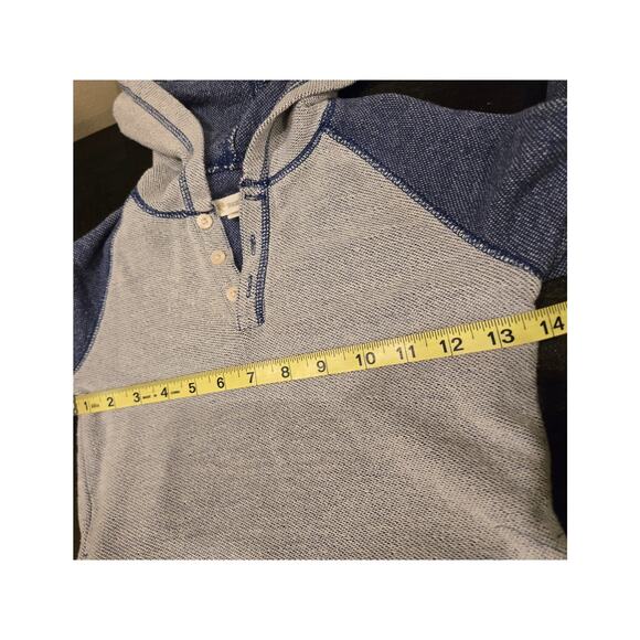 Tucker and Tate Hooded Henley Pullover Shirt Long Sleeve Blue Boys Size 7 - Picture 6 of 7